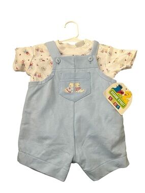 Carter's Sesame Street Baby two-piece shortall set